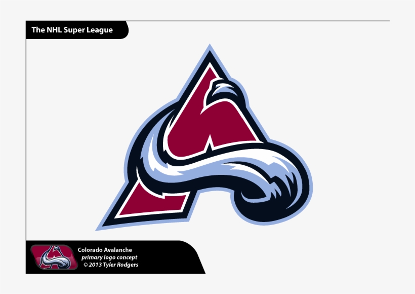 Avalanche Drawing Nhl Logo - Colorado Avalanche Concept Logo, transparent png #1410339