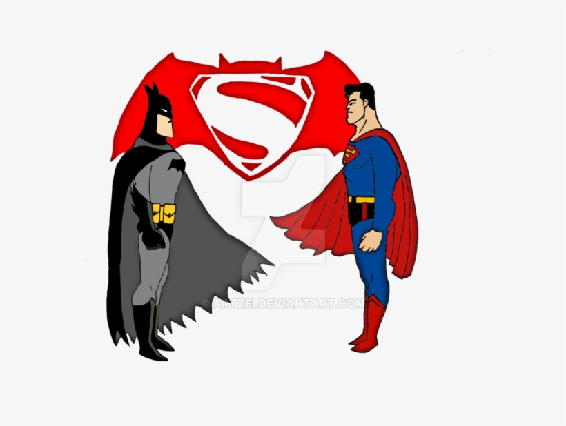 Batman V Superman Dcau Style By Artzei On Deviantart - Cartoon, transparent png #1410838