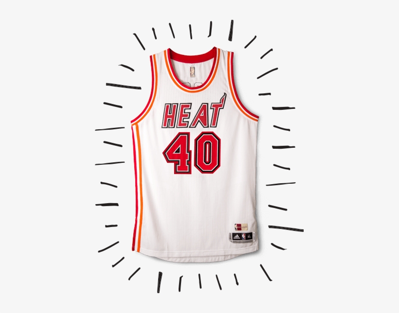 Miami Heat Throwback - Miami Heat 90s Jersey, transparent png #1411487