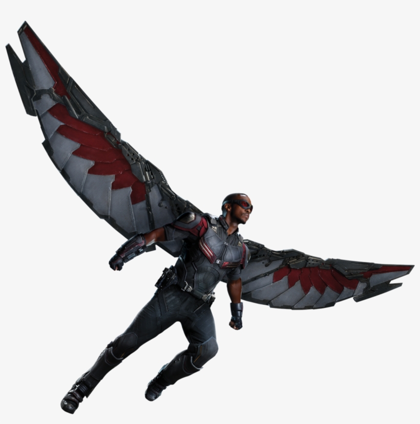 Civil War Full Body 09 - Falcon Transparent, transparent png #1411517