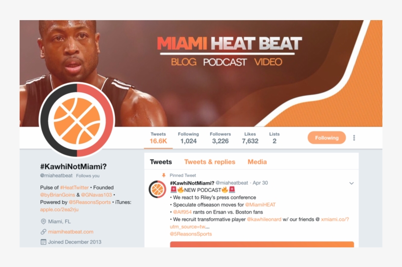 Miami Heat Beat Twitter, transparent png #1411848