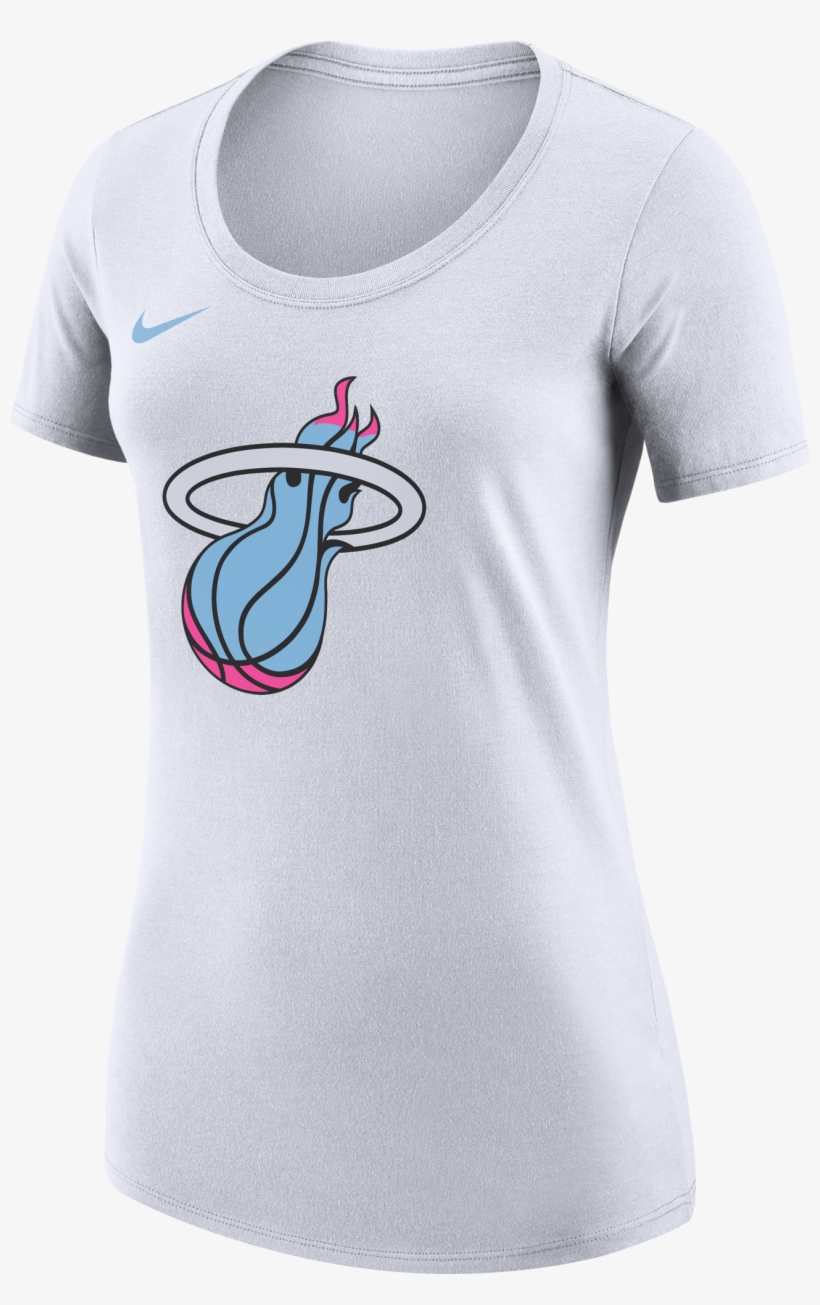 Nike Miami Heat Vice Uniform City Edition Ladies Logo - Miami Heat, transparent png #1411851