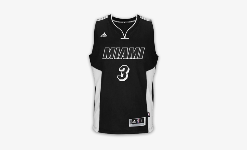 Black Tie - Dwyane Wade Blackout Jersey, transparent png #1411875