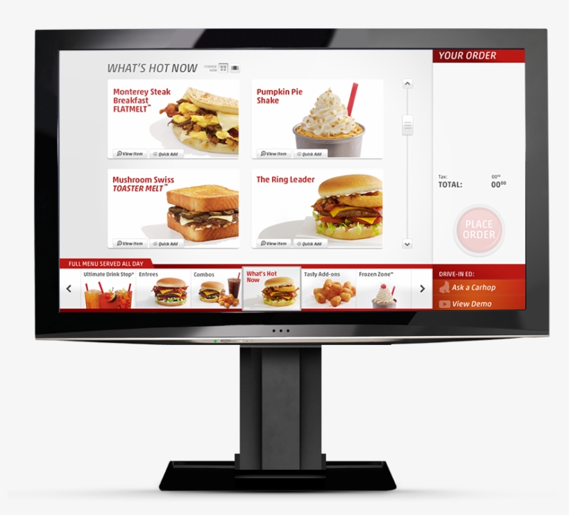 This First In Category Drive In Experience Allows Customers - Sonic Drive In Touch Screen Menu, transparent png #1411955