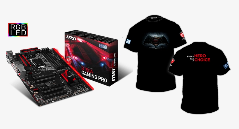 Claim Your Exclusive 'batman V Superman' Collectible - Motherboard Msi B150a Gaming Pro, transparent png #1412002