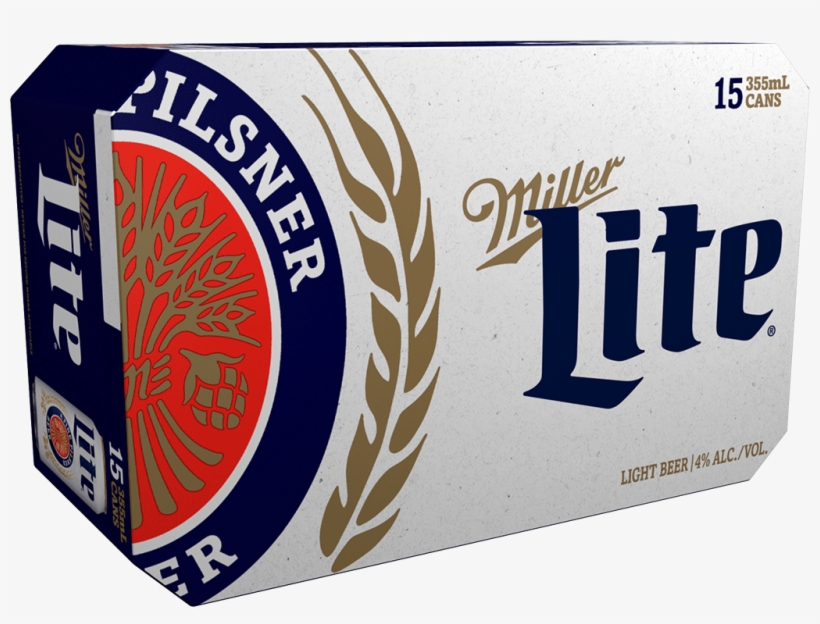 Miller Lite - Miller Lite Beer - 18 Pack, 12 Fl Oz Cans, transparent png #1412547