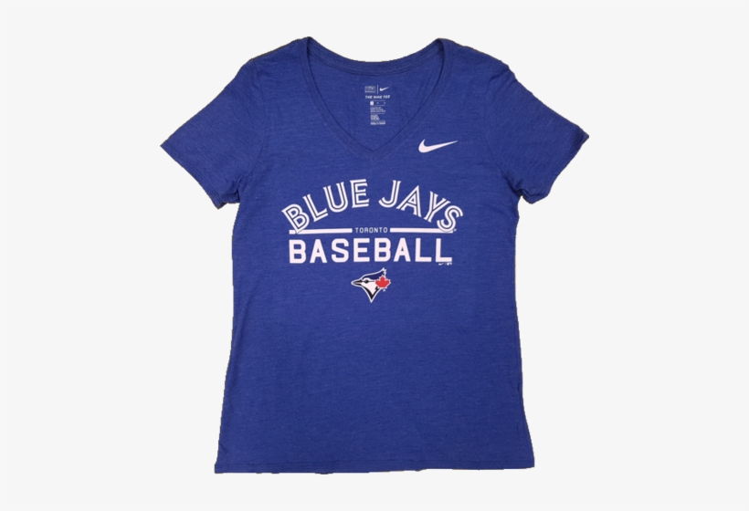 Toronto Blue Jays Stacked Basic Womens Tee - Blue Jays T Shirt Nike, transparent png #1412574