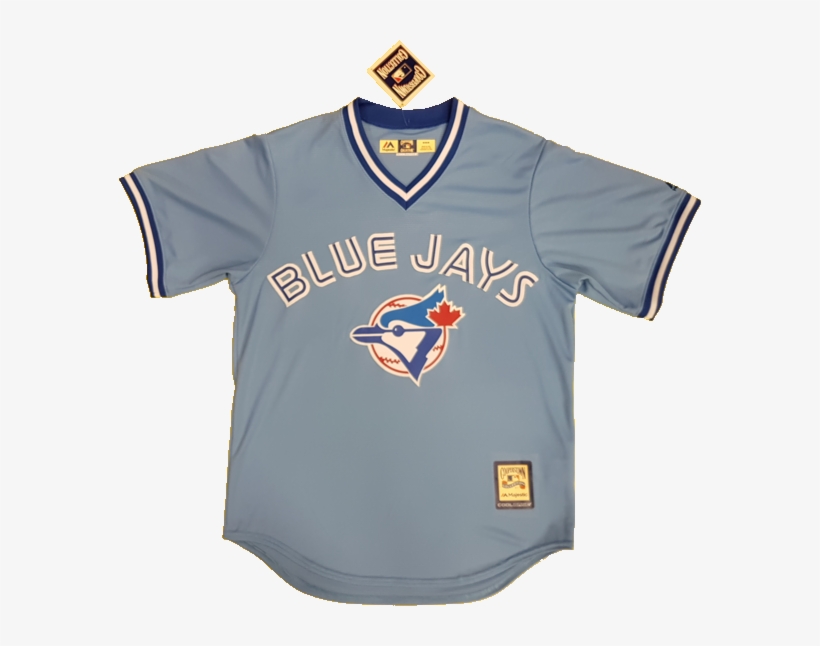 Description Toronto Blue Jays Cooperstown Jersey Powder - Toronto Blue Jays, transparent png #1412753