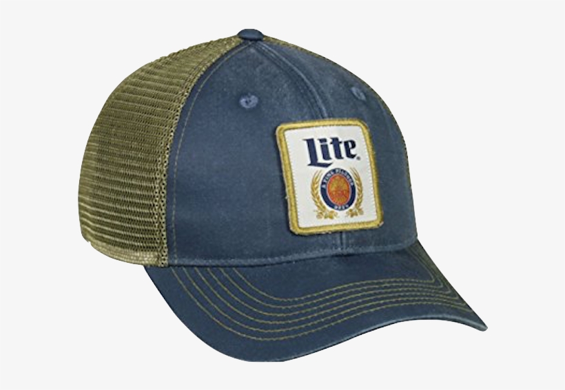 •n011073• Drinks •miller Beer - Outdoor Cap Miller Lite Mesh Back Cap, transparent png #1412775