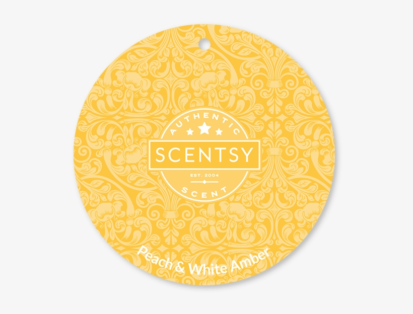 Peach And White Amber Scentsy Scent Circle $3 - Scentsy Scent Pak Sugared Cherry, transparent png #1412870