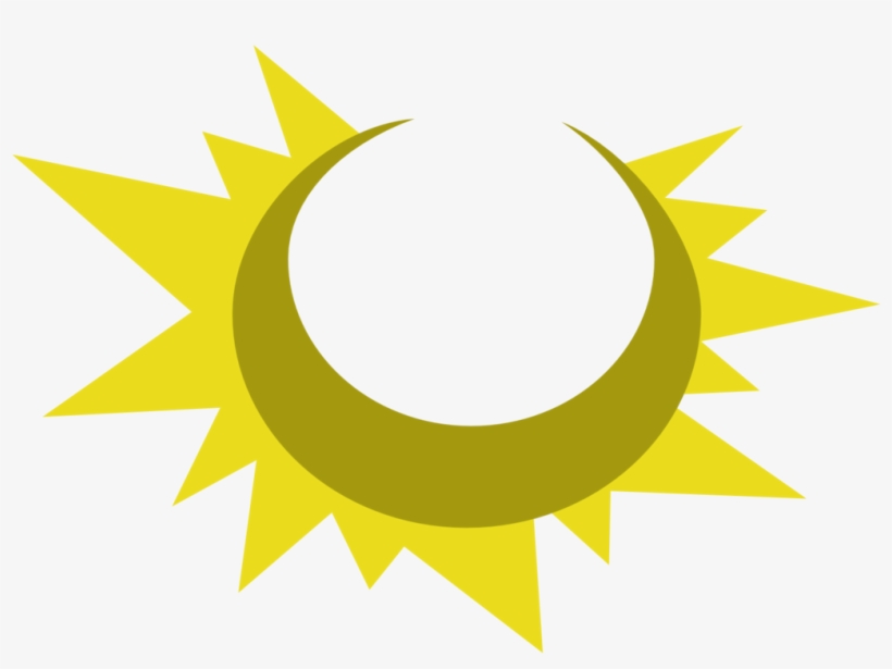 Sun And Moon Cutie Mark Request By The Smiling Pony - Cutie Mark Sun And Moon, transparent png #1413406