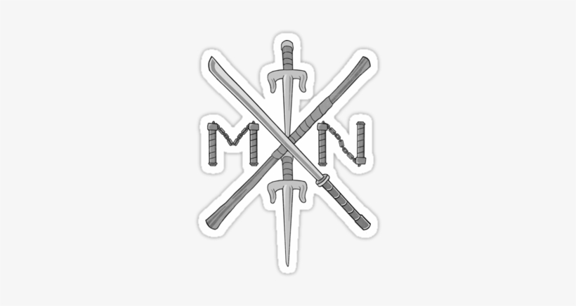 Logo For Programs Or Other Paper Products Tmnt No Weapons, - Sai, transparent png #1413854