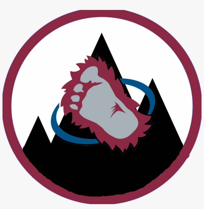 Avalanche Drawing Nhl Logo Jpg Royalty Free Stock - Colorado Avalanche Foot Logo, transparent png #1414730
