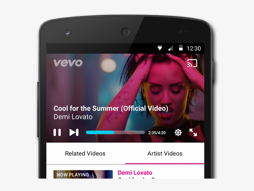 The Vevo Team Launched An Update For Android Last Week - Smartphone, transparent png #1415030