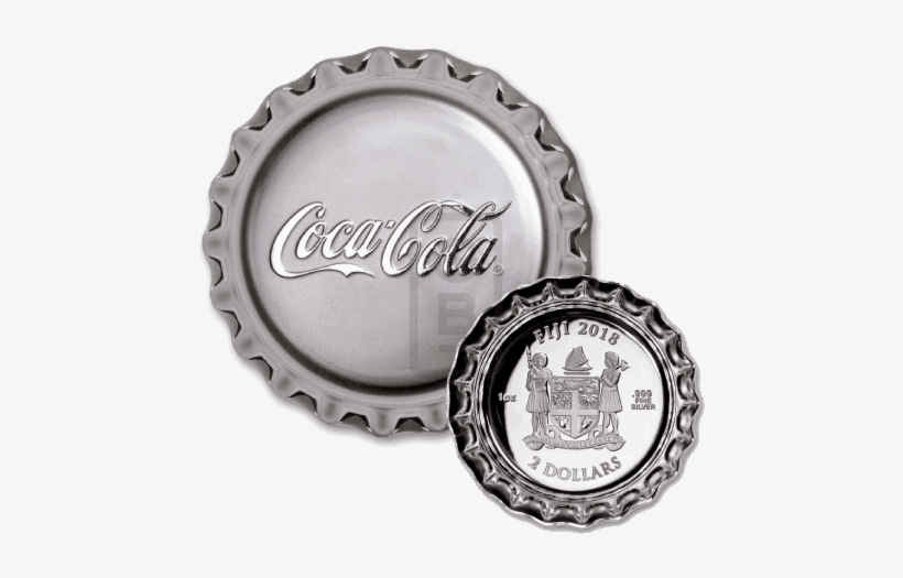 Silver Numis Fiji Coca-cola Bottle Cap Silver Proof - Coca Cola Bottle Cap Silver 1 Oz Proof Coin, transparent png #1415986