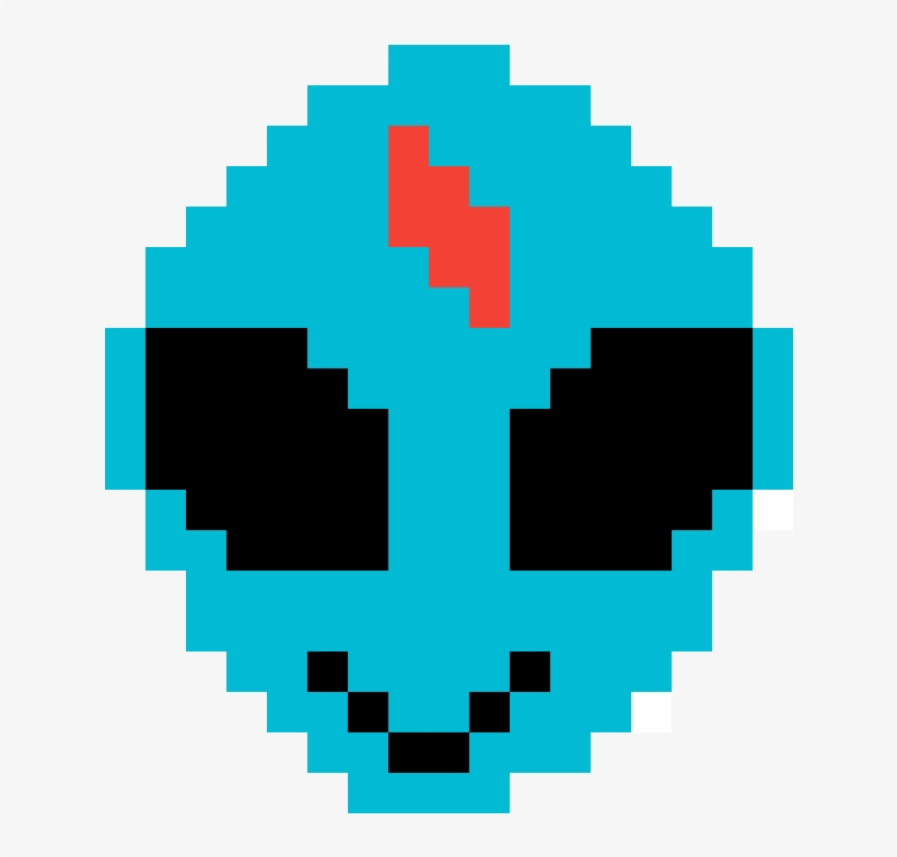 Skrillex Alien - Candy Pixel Art, transparent png #1416588