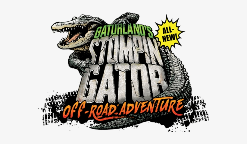 Now Open Stompin' Gator Off-road Adventure - Gatorland Logo, transparent png #1416725