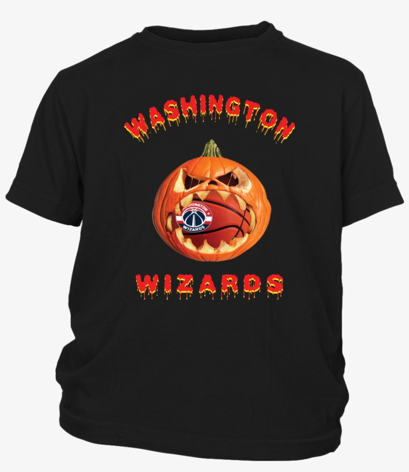 Nba Halloween Pumpkin Washington Wizards Basketball - Shirt, transparent png #1417252