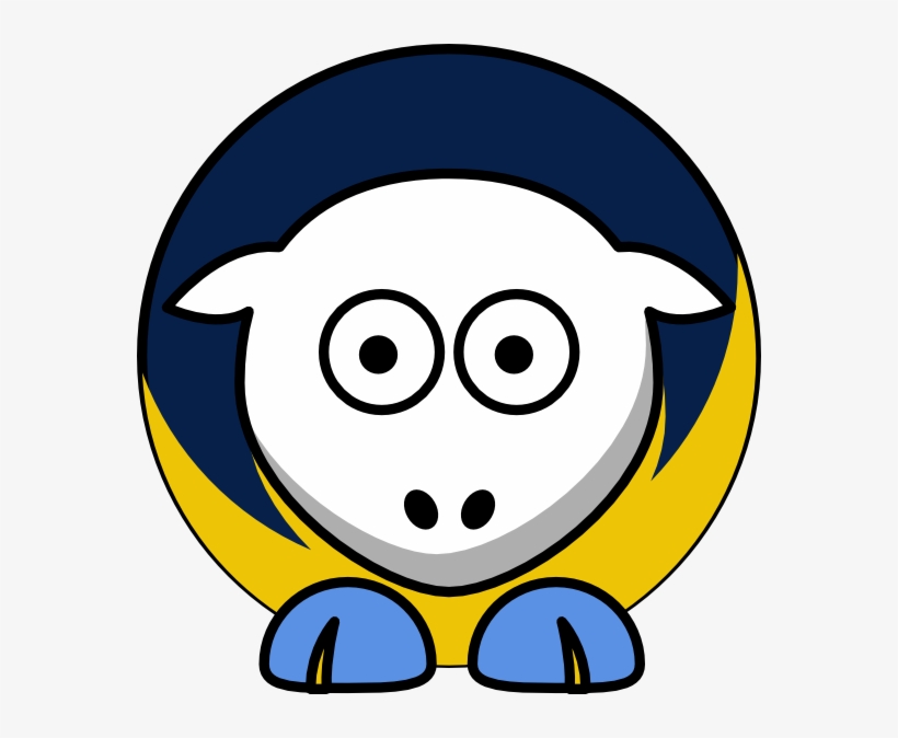 Sheep 4 Toned San Diego Chargers Team Colors Clip Art - Cal State Fullerton Titans, transparent png #1418037