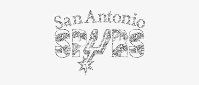 San Antonio Spurs Rhinestone Iron On Transfers - Illustration, transparent png #1418125