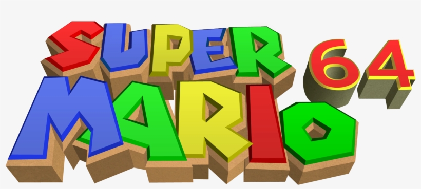 Super Mario 64 N64 Logo Super Mario 64 Logo Png Free - roblox super mario 64 music
