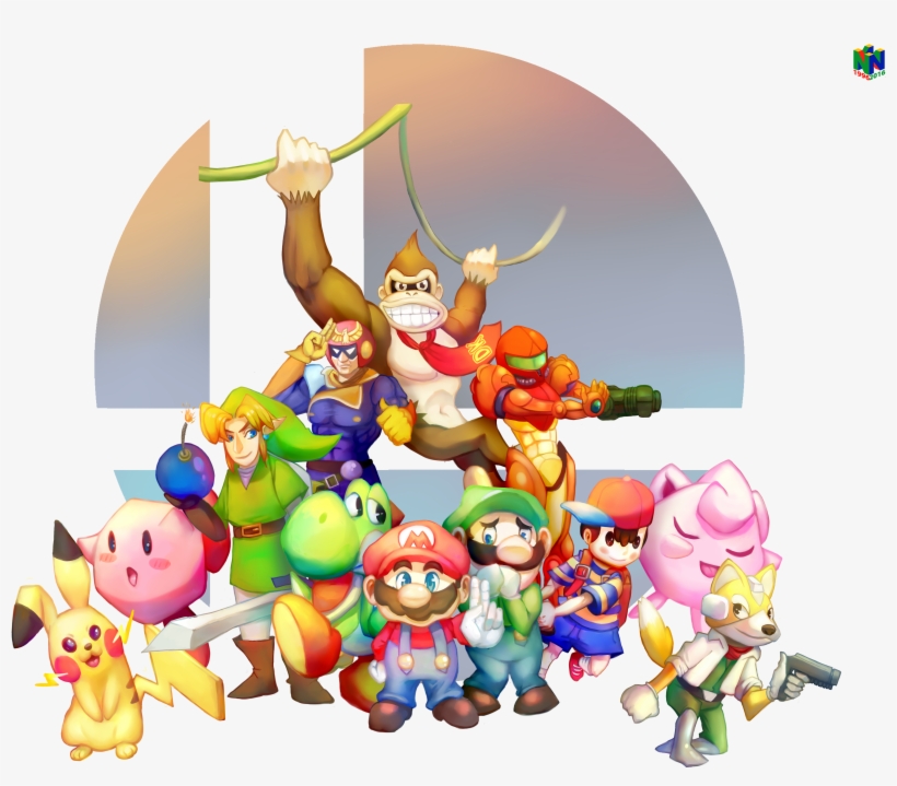 Smash Bros 64 For The N64 Tribute On Game Art Hq By, transparent png #1418633