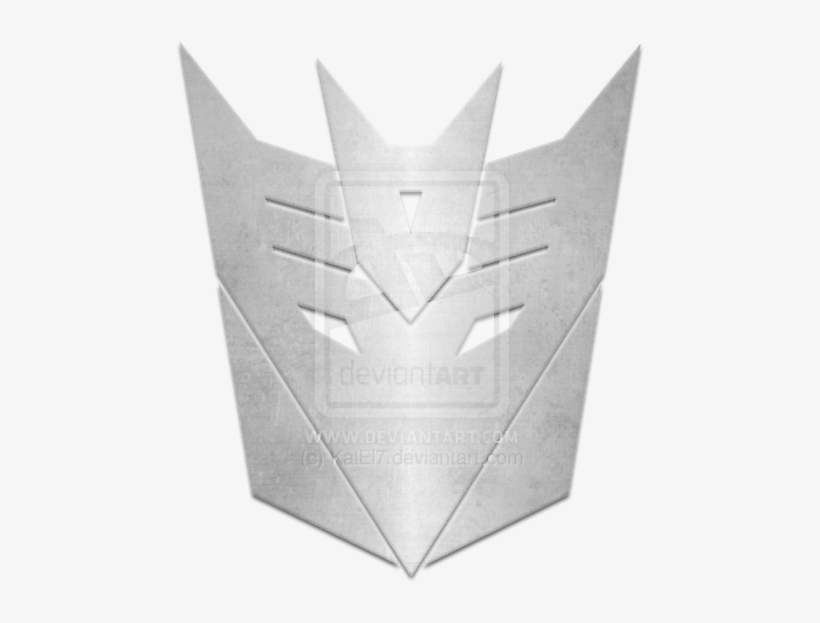 Metalic Decepticon Logo By Kalel7 - Logo Megatron Png, transparent png #1418849