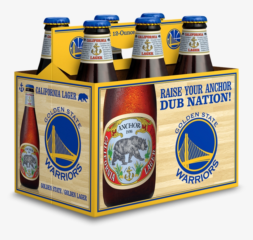 Abcgsw6pack012917sh-lr 1 - Golden State Warriors Beer, transparent png #1419321
