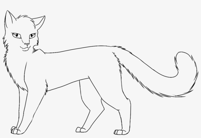 Related Coloring Pages - Warrior Cats Scourge Outline, transparent png #1419578