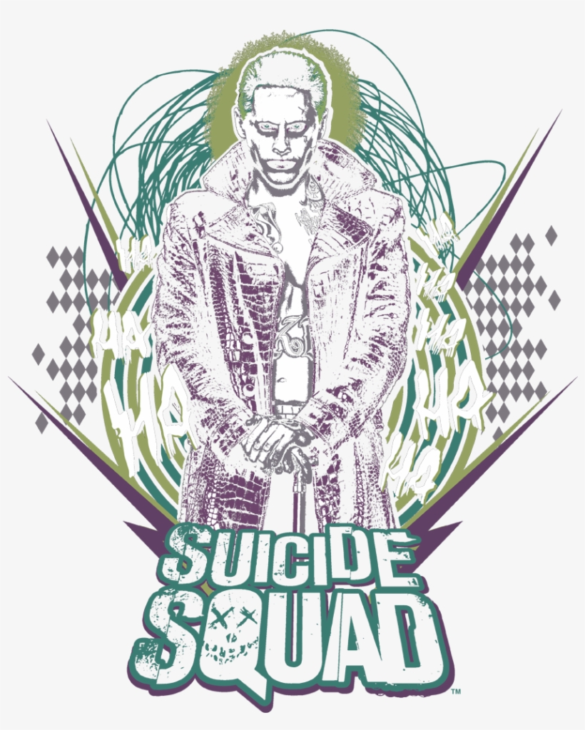 Suicide Squad Suicide Joker Men's Regular Fit T-shirt - Poster, transparent png #1419886