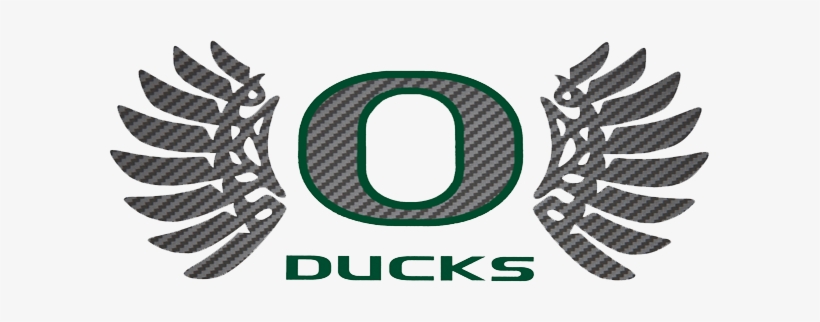 Ducks Logo Psd Official - Oregon Ducks 8" Logo Magnet, transparent png #1420252