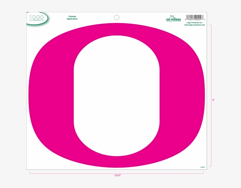 Oregon Ducks Pink O, transparent png #1420291