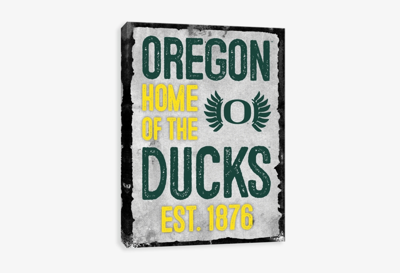 Oregon Ducks Home - Oregon Ducks Wincraft 11" X 17" Reusable Window Cling, transparent png #1420446