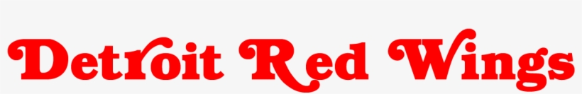 Detroit Red Wings Logo Font, transparent png #1420450