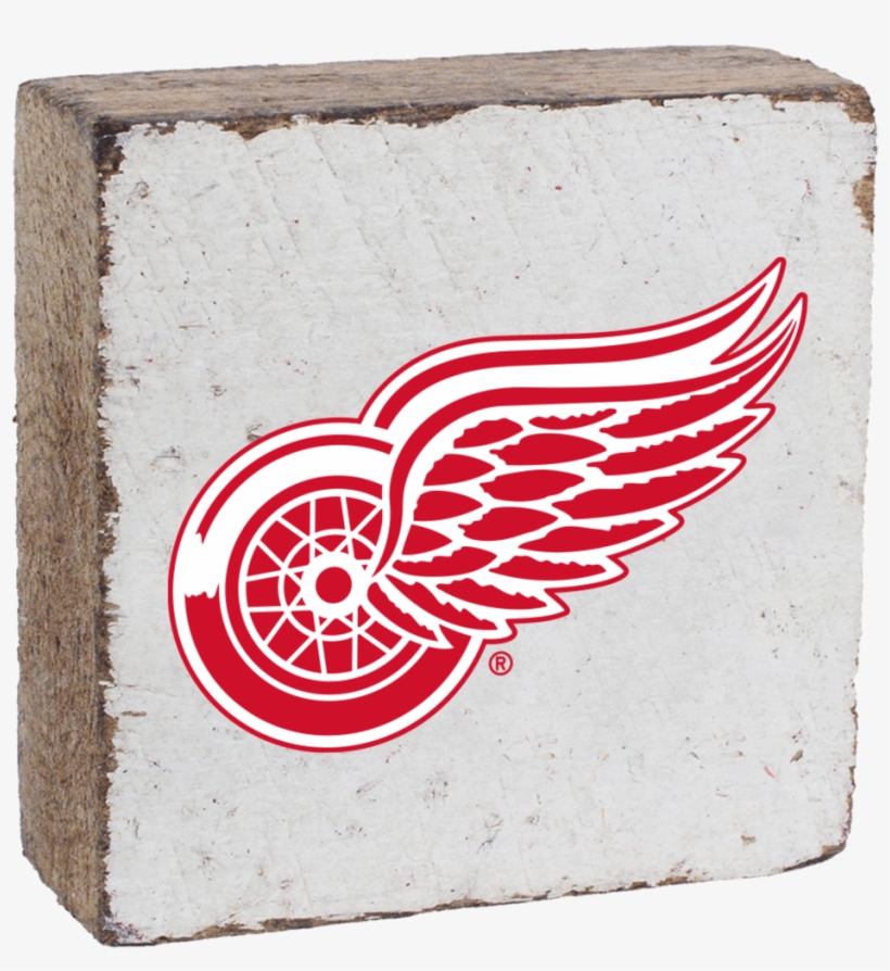 Detroit Red Wings Rustic Block - Detroit Red Wings Vector, transparent png #1420863
