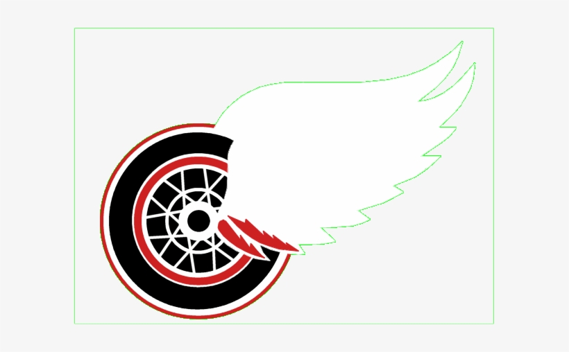 Image10-3 - Print: Detroit Red Wings 2011 Team Logo, 14x11in., transparent png #1420971