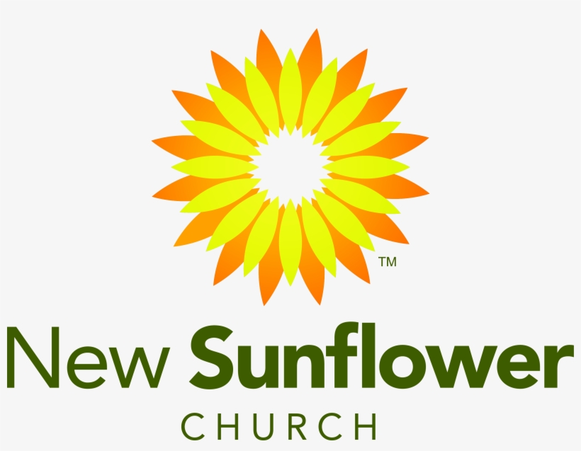 Newsunflowerchurch Logo Mind Body Spirit, Sunflowers, - Logo De Flor Azul, transparent png #1421672