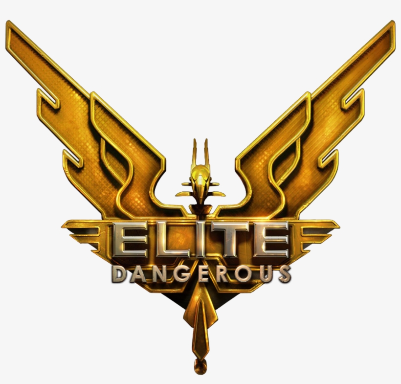 Golden Elite Dangerous Logo - Elite Dangerous Hd Transparent, transparent png #1424021