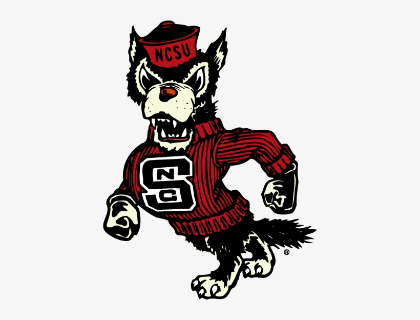 Old School Nc State Logo - Nc State Strutting Wolf Logo, transparent png #1424066