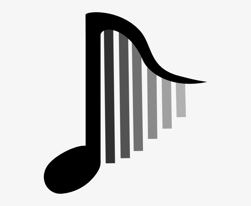 Harp Note Clip Art At Clker - Harp Png, transparent png #1424186