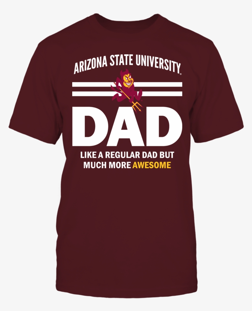 Arizona State University Dad T Shirt - Arizona State University Dad - Gildan Fleece Crew Dark, transparent png #1424250