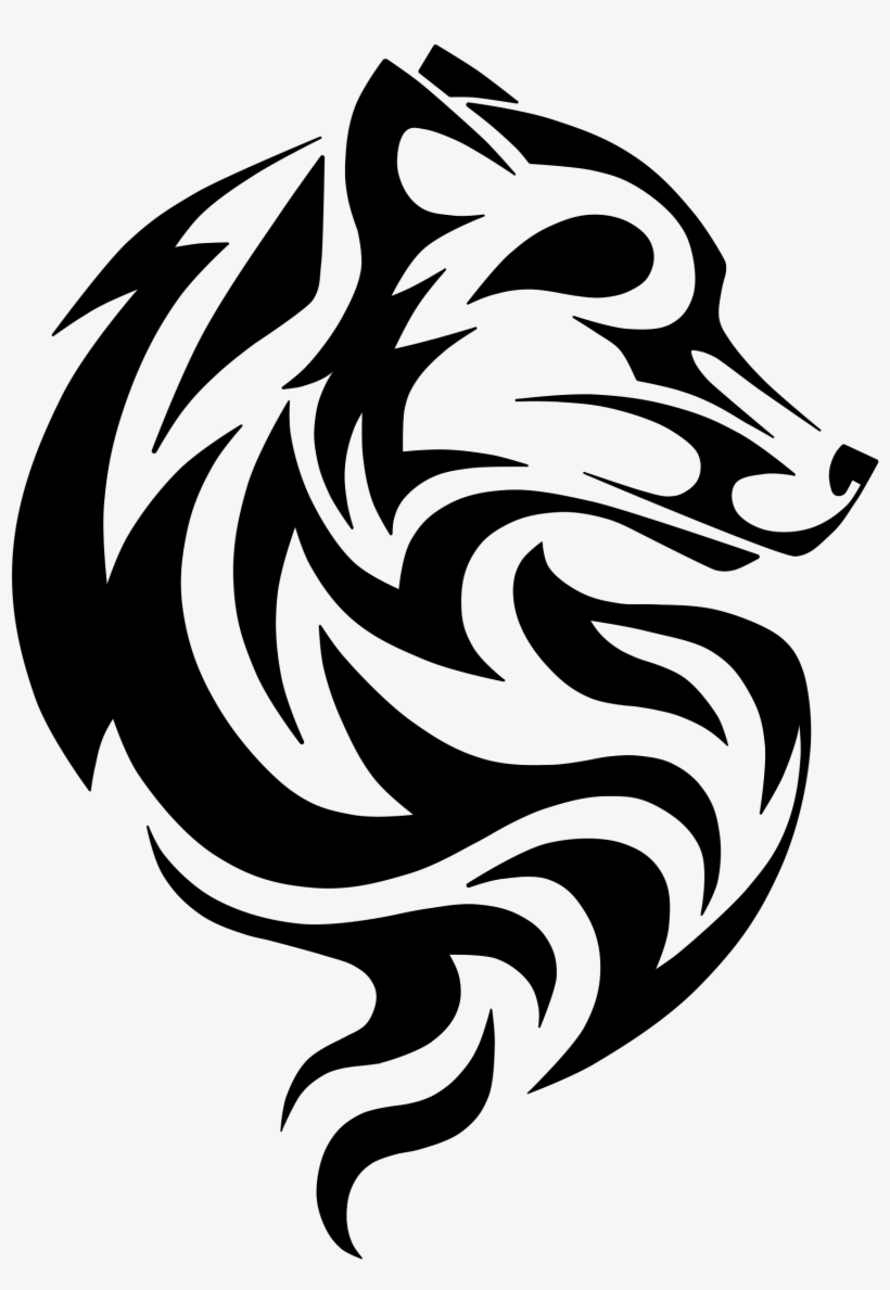 Another Wolf Portrait Thingyyy By Tallieee On - Celtic Wolf Tattoo, transparent png #1425669