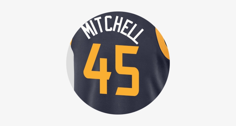 Utah Jazz Donovan Mitchell - Donovan Mitchell Jazz Jersey, transparent png #1425697