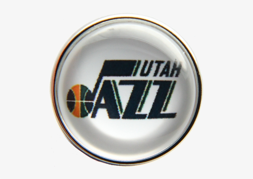 20mm Utah Jazz Nba Basketball Logo Snap Charm - Utah Jazz New Logo 2018, transparent png #1425768