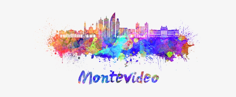 Bleed Area May Not Be Visible - Montreal Skyline In Watercolor, transparent png #1426351