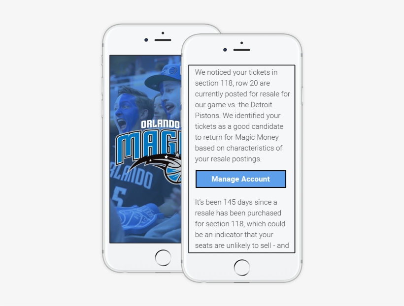 Orlando Magic Wordsmith Customer Communications - Print: Orlando Magic - Orlando Magic Team Logo, 10x8in., transparent png #1426622