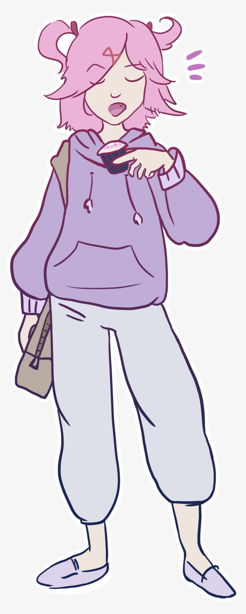 Natsuki Heads Off To College - Ddlc College, transparent png #1426982