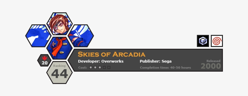 Skies Of Arcadia Focuses Around Vyse, A Young Pirate - Graphic Design, transparent png #1427123