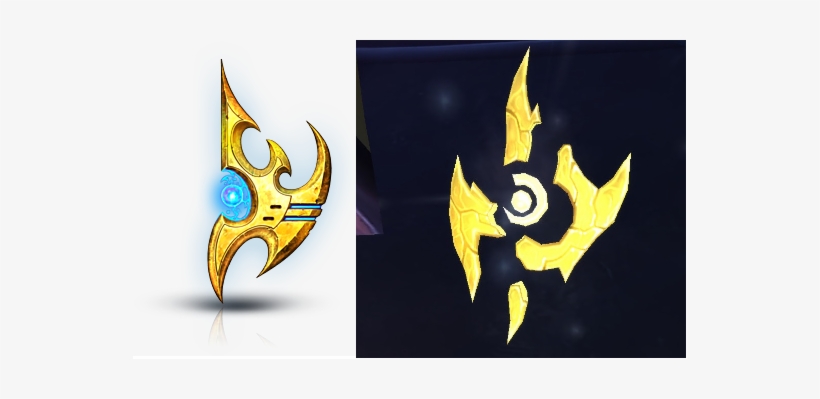 The Dreanei Crucible Thingy Is Literally The Sc2 Protoss - Starcraft - Protoss Keycap (r4, 1x1), transparent png #1427878