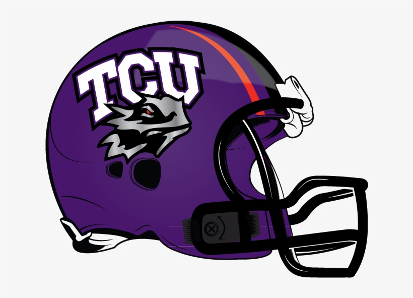 Tcu Horned Frogs Football Helmets, transparent png #1427941